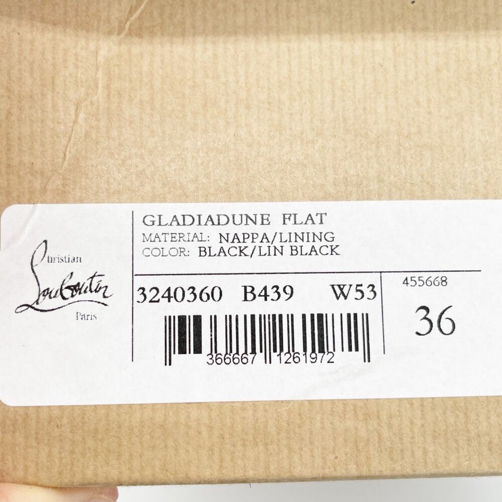 Christian Louboutin Gladiadune Black Studded Gladiator Lug Sole Sandals EU 36 - Picture 11 of 11